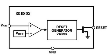 Microprocessor power monitor chip SGM803 and its application